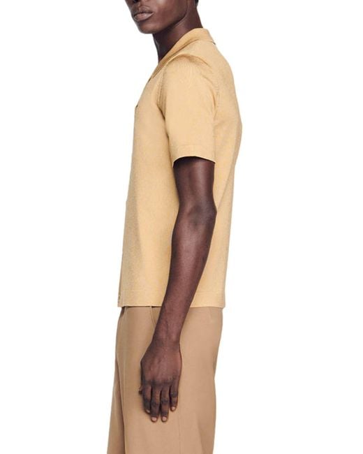 Sandro Natural Button-up Shirt for men