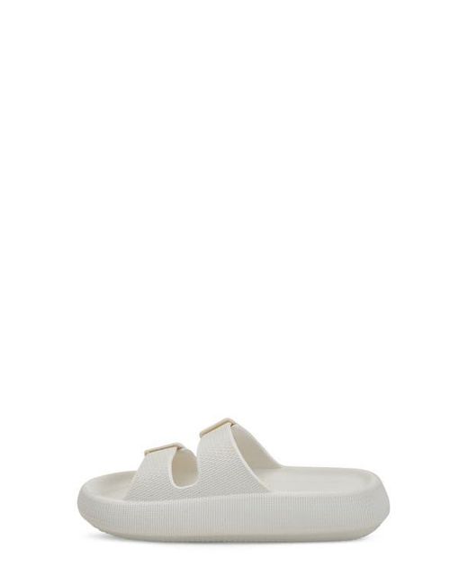 Flexus by Spring Step White Bubbles Waterproof Slide Sandal