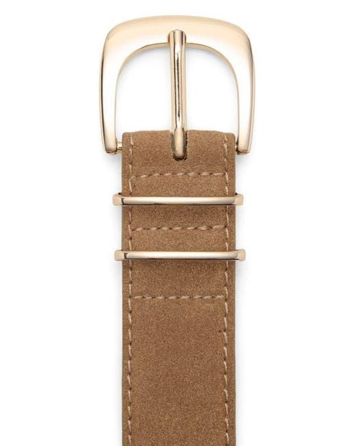 Mango Natural Suede Belt