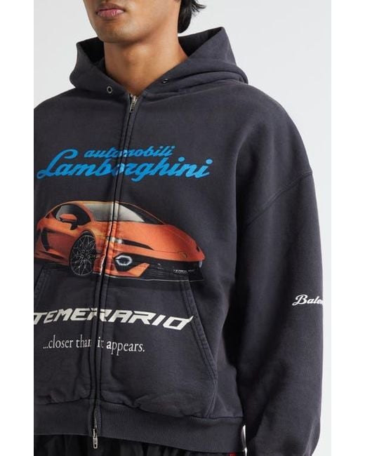 Balenciaga X Automobili Lamborghini Small Fit Full Zip Fleece