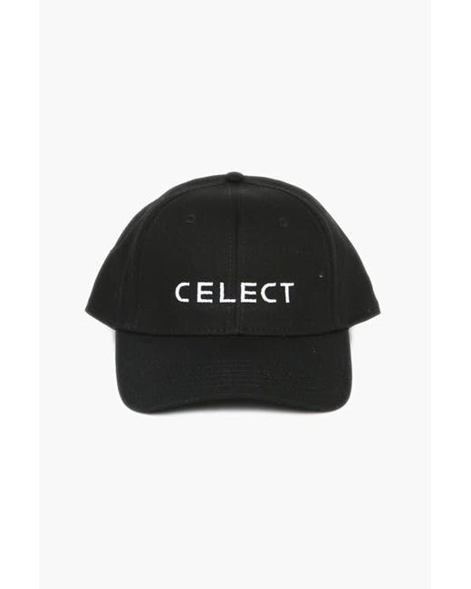 The Celect Black Name Mid Rise Cap