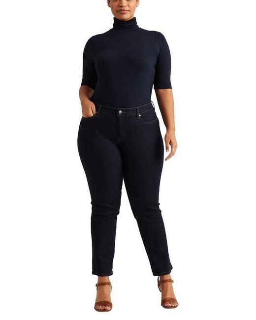 Ralph Lauren Black Scrunch Neck Top