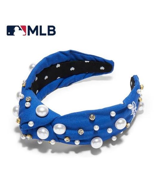 Lele Sadoughi Blue Mlb La Dodgers Embellished Headband