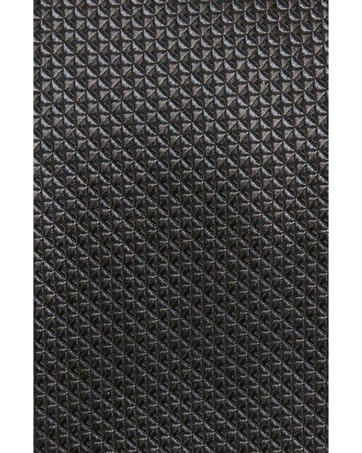 Nordstrom Black Solid Silk Tie for men