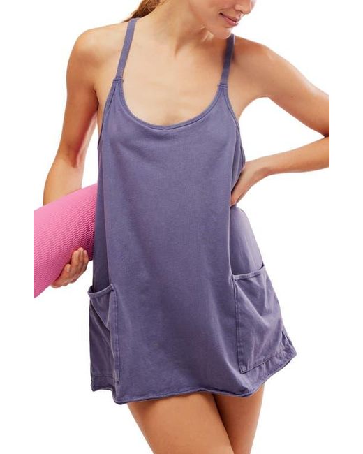 Free People Purple Fp Movement Hot Shot Mini Sport Dress