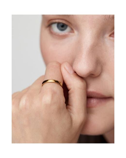 Monica Vinader Metallic Essential Stacking Ring