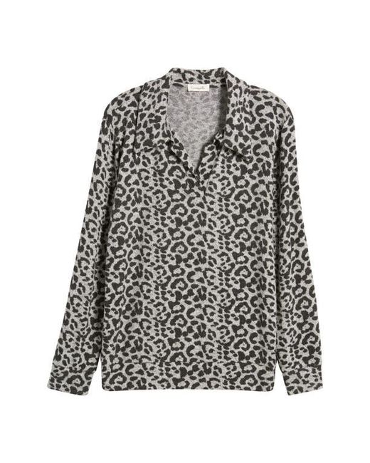 Loveappella Black Johnny Collar Pullover