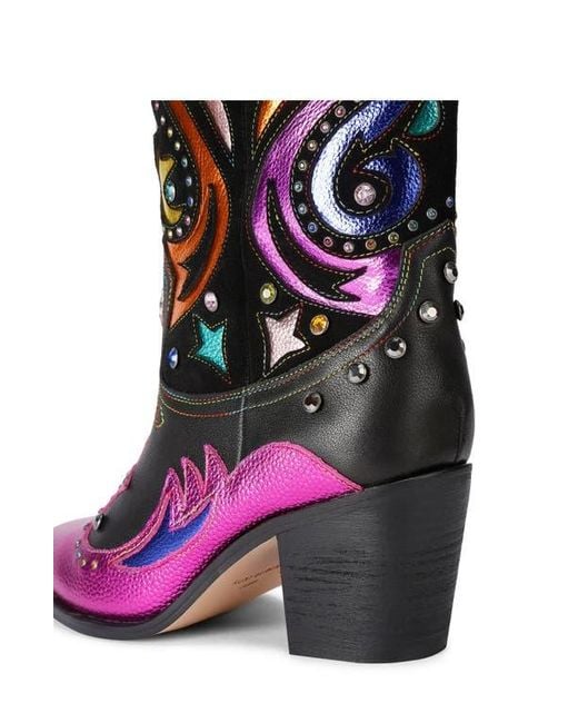 Kurt Geiger Pink Kensington Western Boot