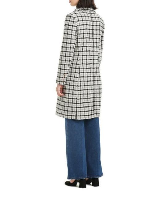 Kate Spade Blue Single Breasted Notch Lapel Coat