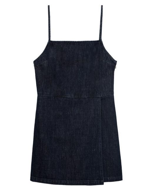 Mango Blue Denim Skort Romper