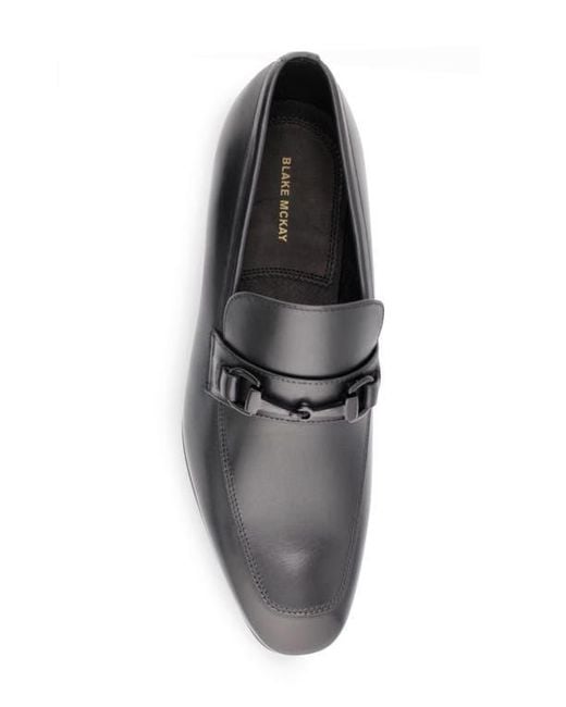 Blake McKay White Dylan Bit Apron Toe Loafer for men