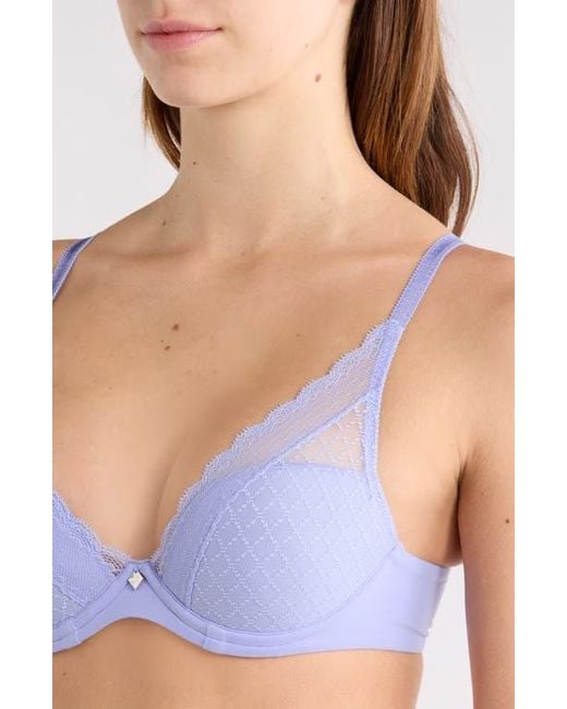 Chantelle Blue Norah Chic Underwire Plunge Bra