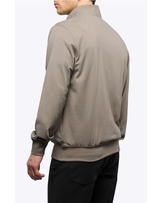 Cuts Gray Hyperloop Quarter Zip for men