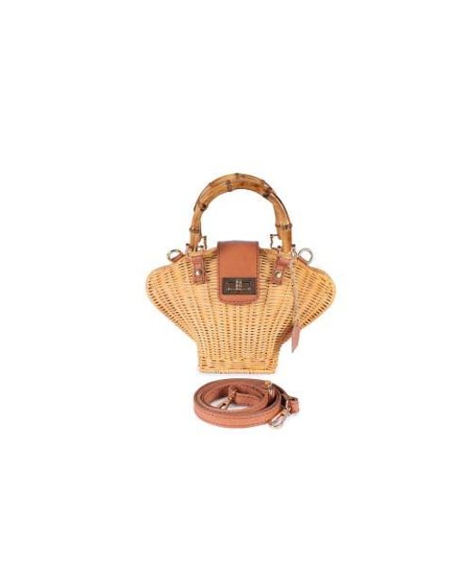 Jelavu Metallic Maree Rattan Handbag