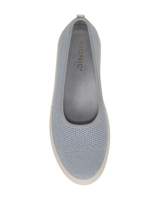 Vionic White Uptown Knit Skimmer Flat