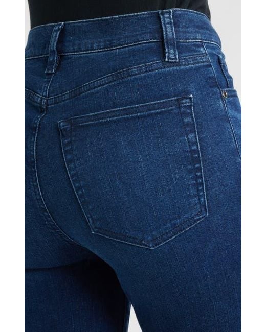 FRAME Blue Le Sleek High Waist Ankle Straight Leg Jeans