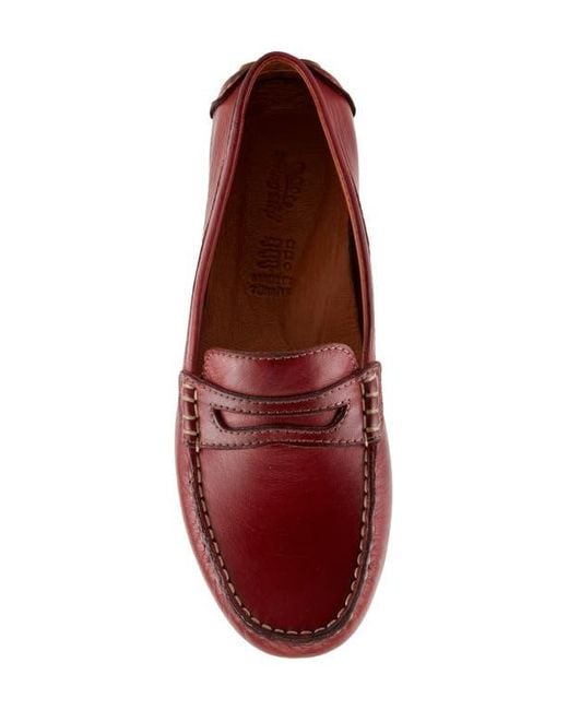 Spring Step Red Audette Penny Loafer
