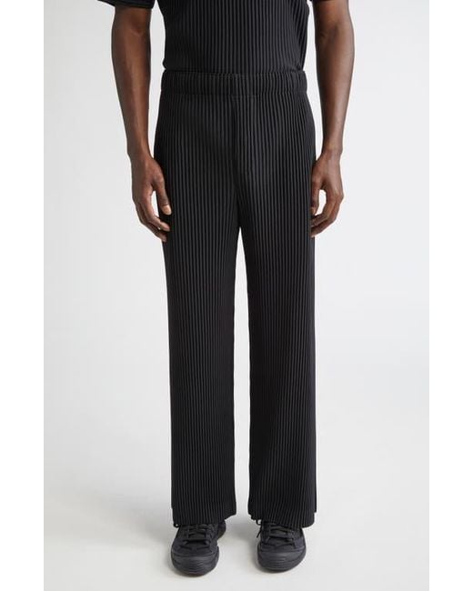 Homme Plissé Issey Miyake Black Monthly Colors October Pleated Pants for men