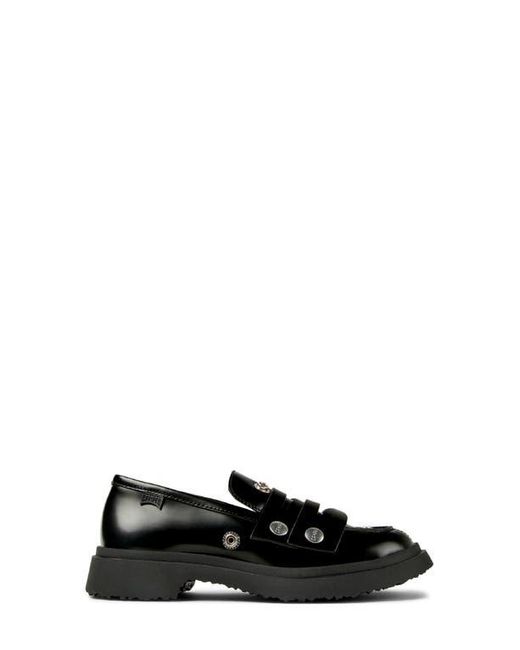 Camper Black Walden Stud Double Penny Loafer