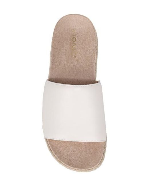 Vionic White Yasmina Slide Sandal