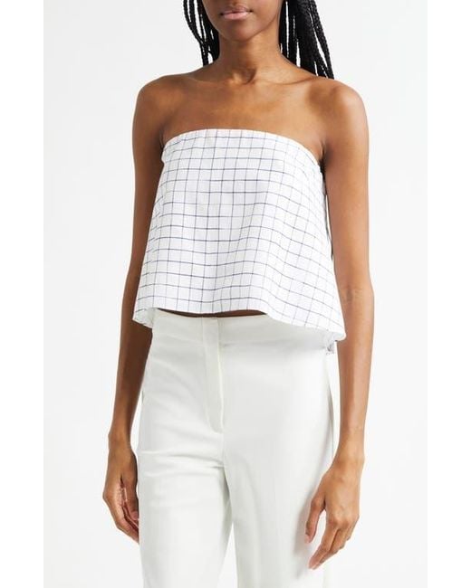 Vince White Windowpane Camisole