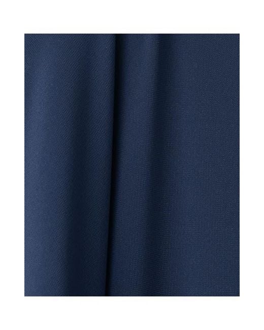 Mango Blue Ruffle Trim Caftan