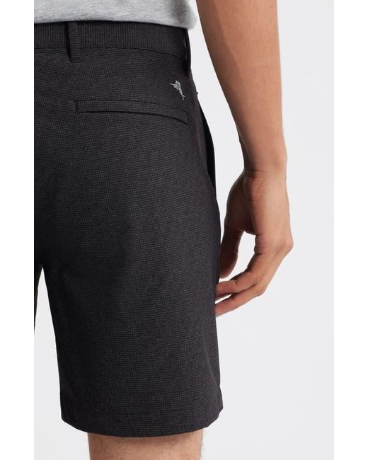 Tommy Bahama Black Chip Shot Islandzone Stretch Nylon Blend Ripstop Shorts for men