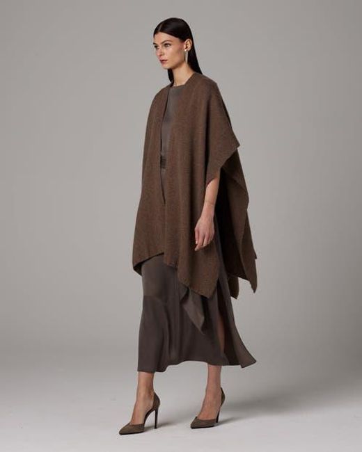 Voz Brown Solid Alpaca Duster