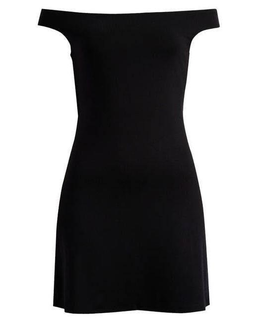 Reformation Blue Lia Off The Shoulder Minidress