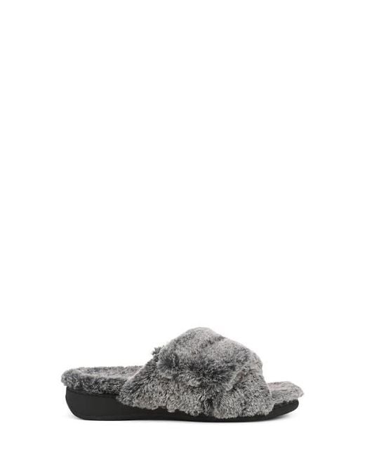 Vionic Gray Relax Ii Slide Slipper