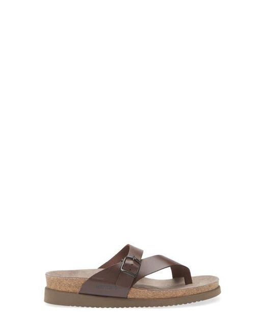 Mephisto Brown Helen Toe Loop Sandal