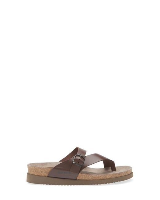 Mephisto Brown Helen Toe Loop Sandal