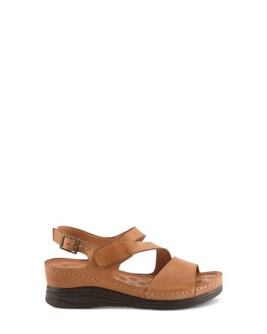 Spring Step Brown Griggs Platform Sandal