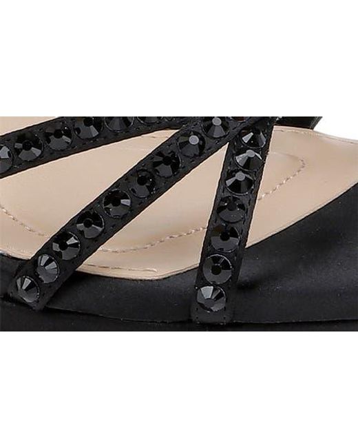 Badgley Mischka Black Iona Ankle Strap Sandal