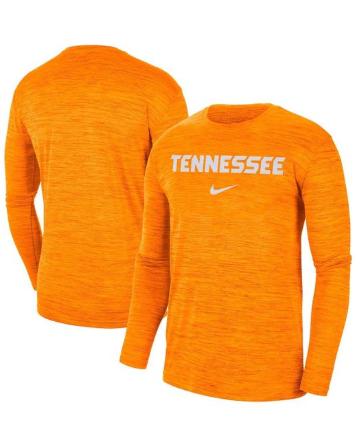 Nike Tennessee Volunteers Team Velocity Performance Long Sleeve T-shirt ...