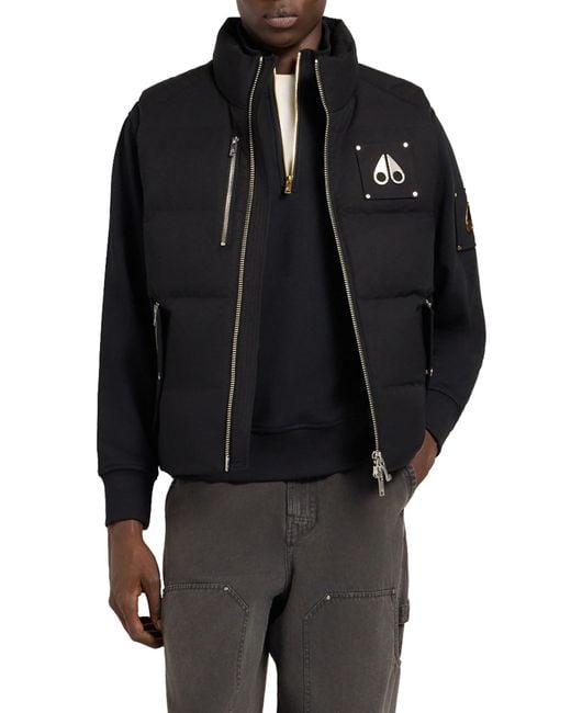 Moose Knuckles Black Westmount Down Vest for men