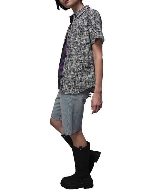 WILDFANG Black The Essential Button Up