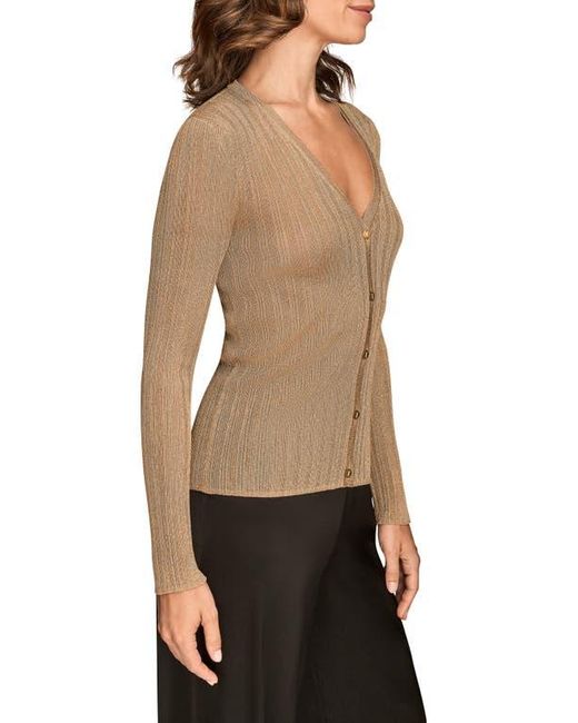 Donna Karan Black Metallic Cardigan