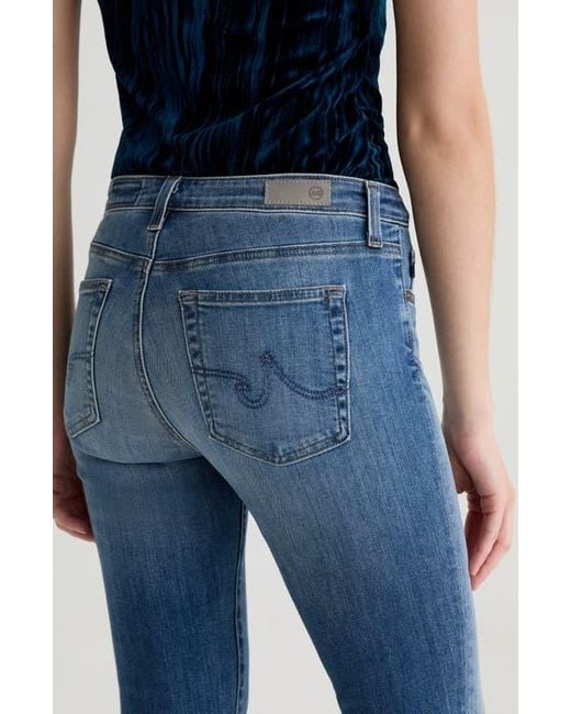 AG Jeans Blue Prima Low Rise Cigarette Jeans