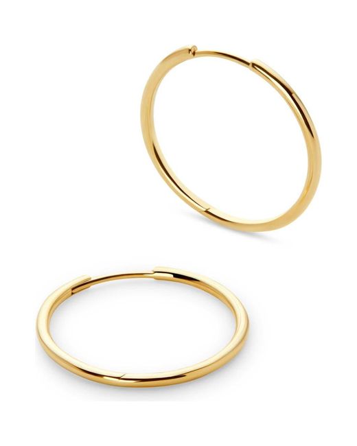 Ana Luisa Metallic Large Hoop Earrings