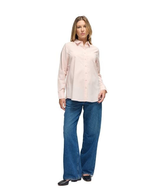 Ingrid & Isabel Blue Maternity Poplin Button Down