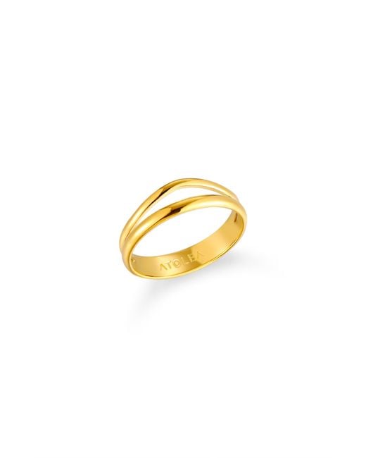 Atolea Metallic Breeze Double Ring
