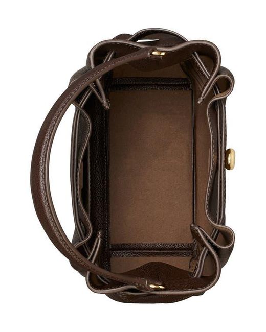 Tory Burch Black Romy Pebble Leather Bucket Bag