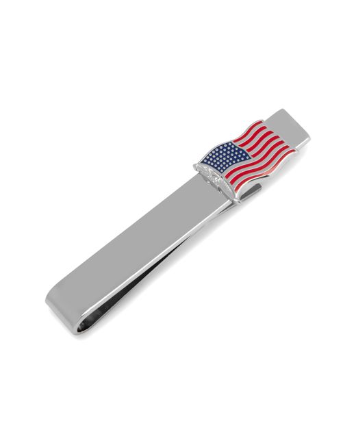 Cufflinks Inc. Multicolor Cufflinks Inc. American Flag Tie Bar for men