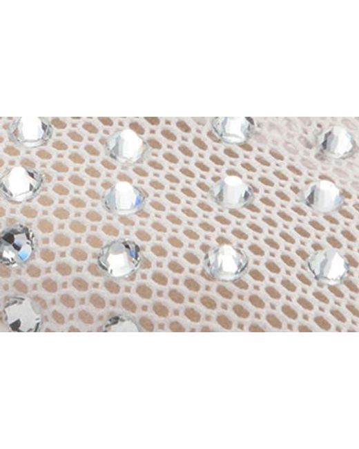 Mango White Embellished Ballet Flat