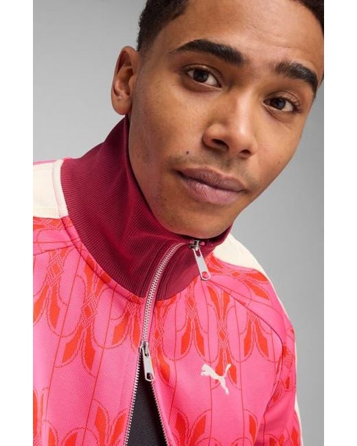 PUMA Pink The Never Worn V T7 Track Jacket for men