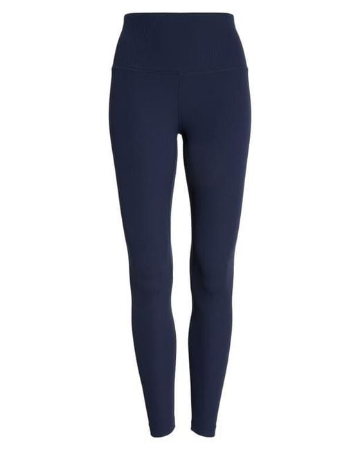 Mpg Blue Ribbed Leggings