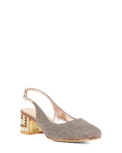 Dune White Catharine Slingback Pump