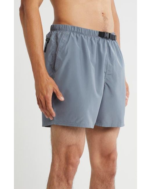 Nike Blue 5-Inch Cargo Swim Trunks for men
