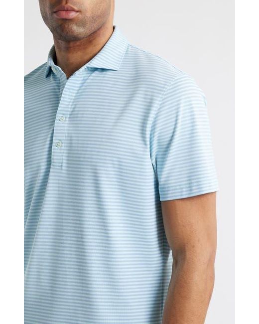 Johnnie-o Blue Stetsons Stripe Performance Polo for men